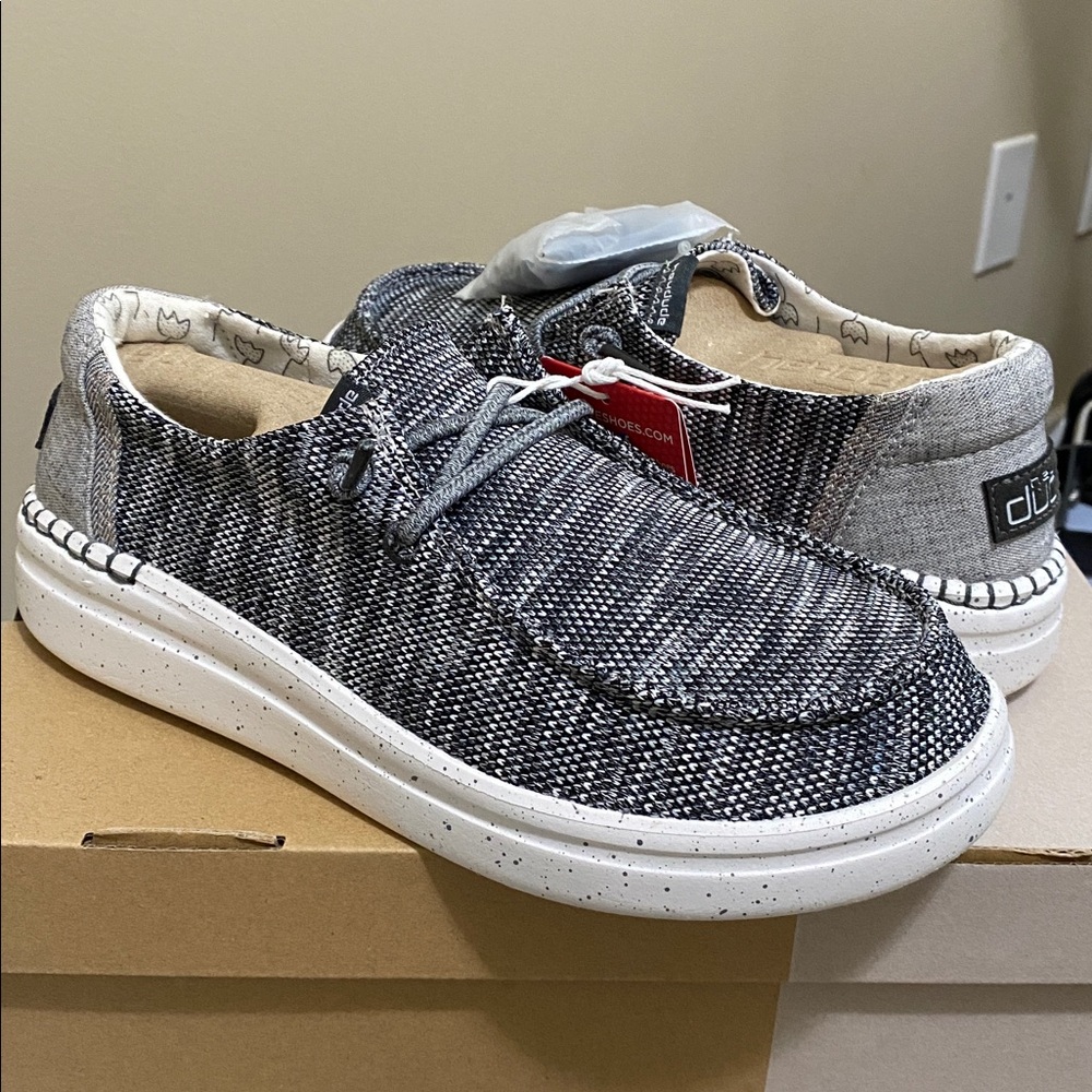 Heydude Wendy Rise Women Sox Grey Shoes Slip On